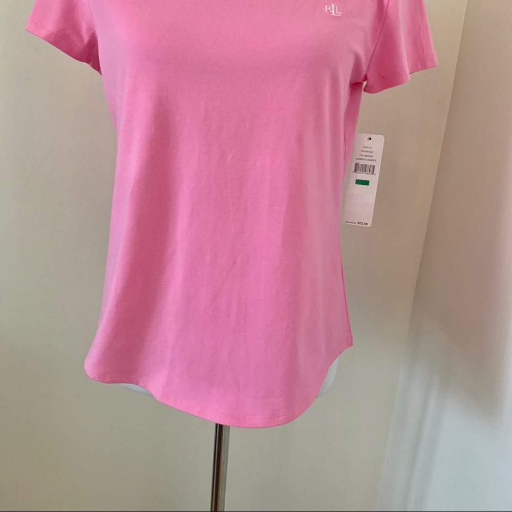 Lauren Ralph Lauren LRL Monogram T-Shirt Size L - Picture 3 of 6